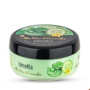 کرم مرطوب کننده آلوئه ورا و خیار 200 میل نیوتیس|Newtis Aloevera and Cucumber Nourishing Cream 200ml